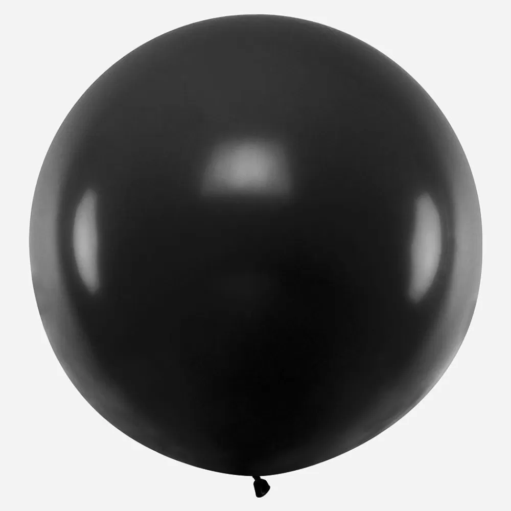 Hot Giant Balloon: 1 Black Balloon 1M Plain Balloons