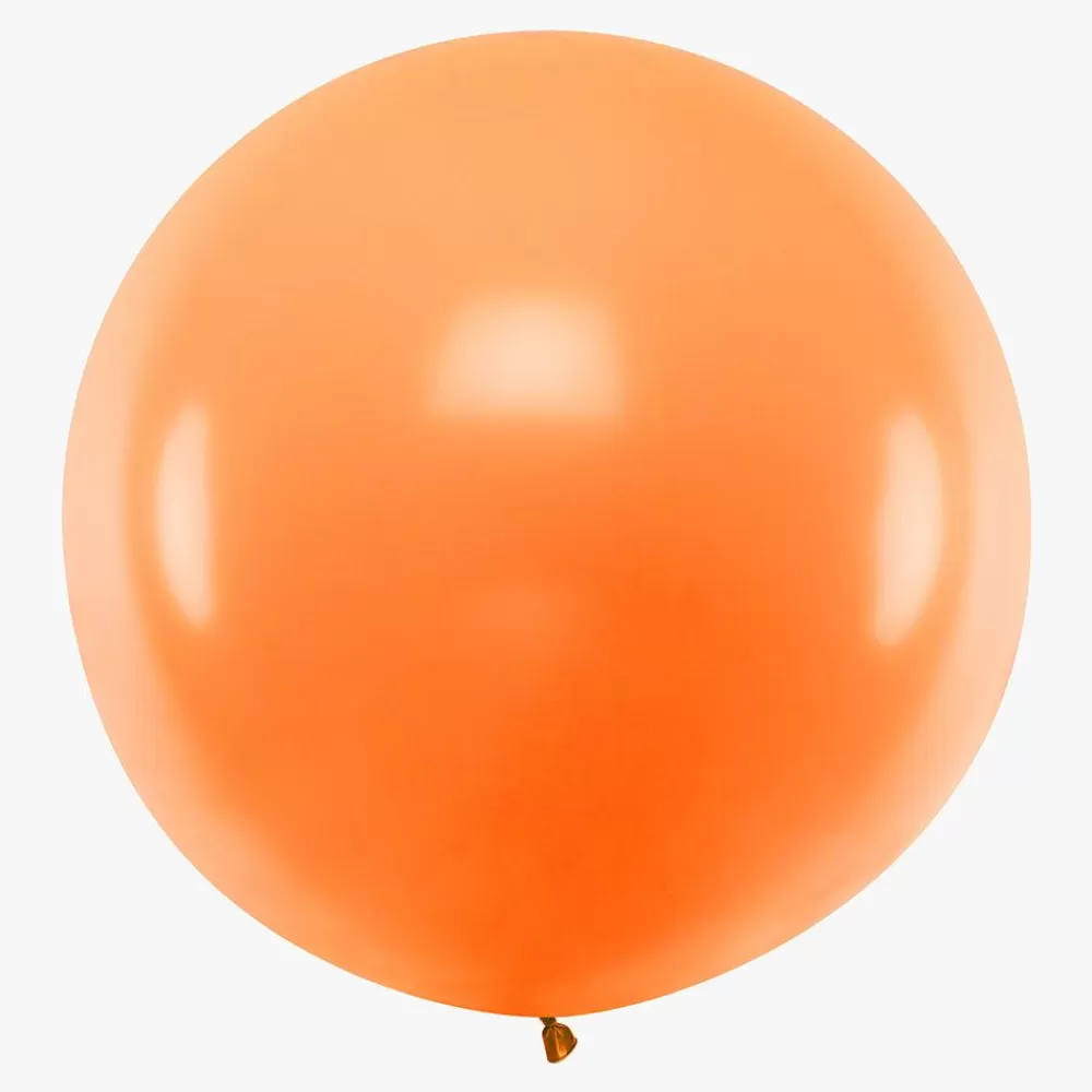 Hot Giant Balloon: 1 Orange Balloon Plain Balloons