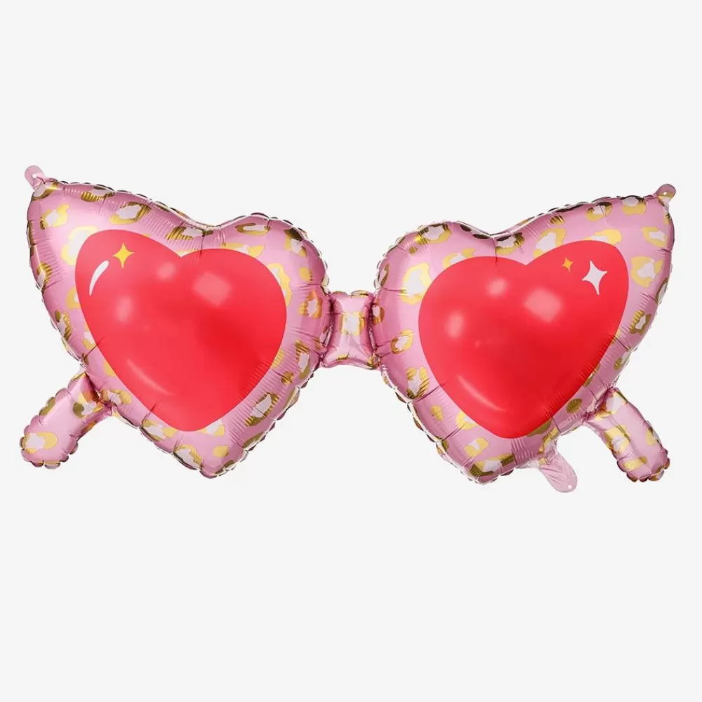 Shop Giant Balloon Heart Glasses Shaped Helium Balloons