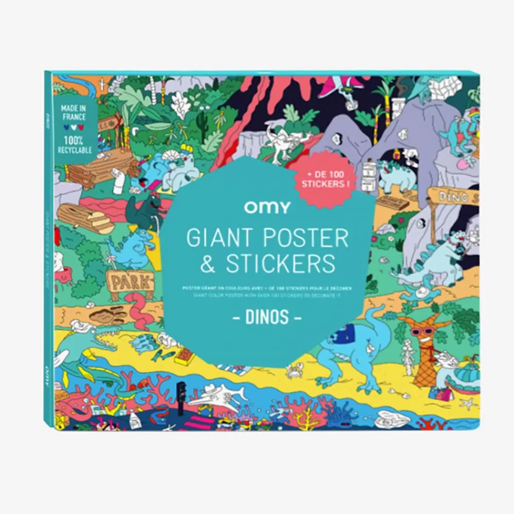 New Giant Dinosaur Poster With Stickers Stickers And Stickers