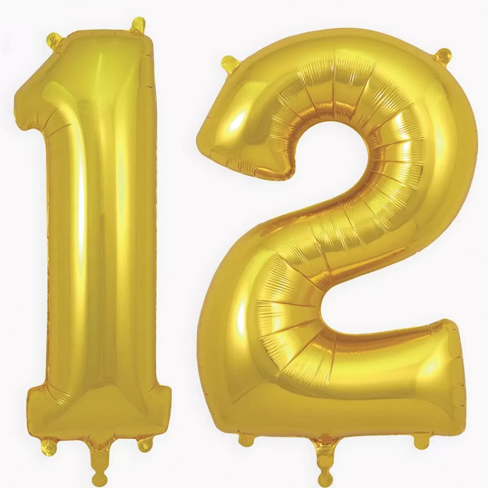 Cheap Giant Helium Balloon - Golden Number Balloon Number Balloons