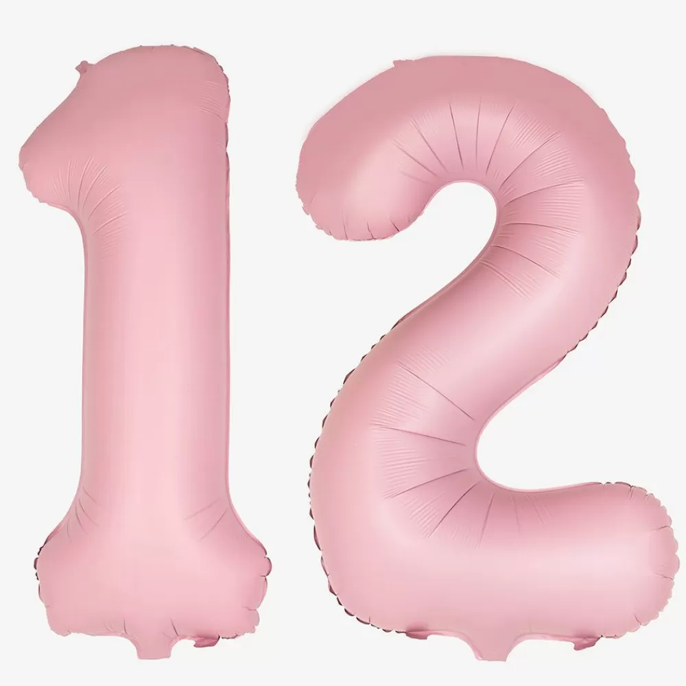 Cheap Giant Helium Balloon - Matte Light Pink Number Balloon Number Balloons