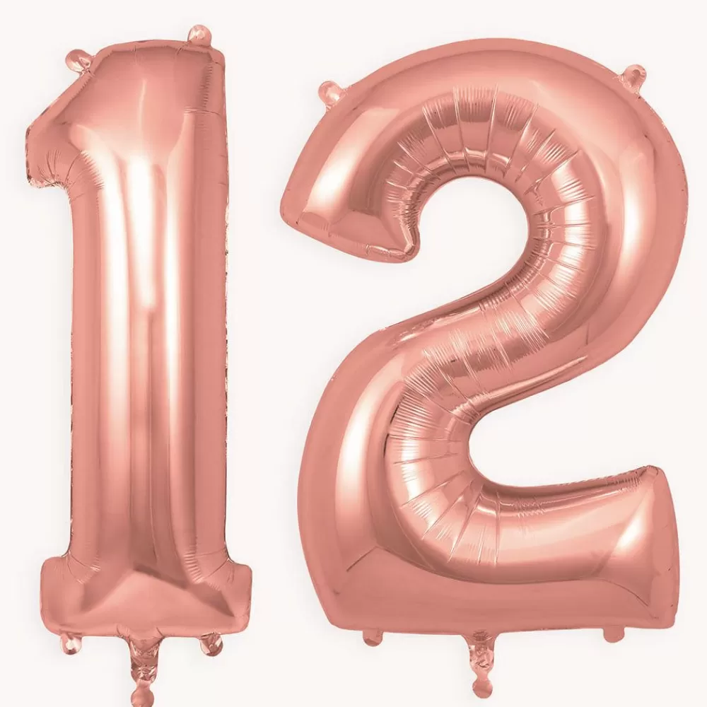 Clearance Giant Helium Balloon - Rose Gold Number Balloon Number Balloons