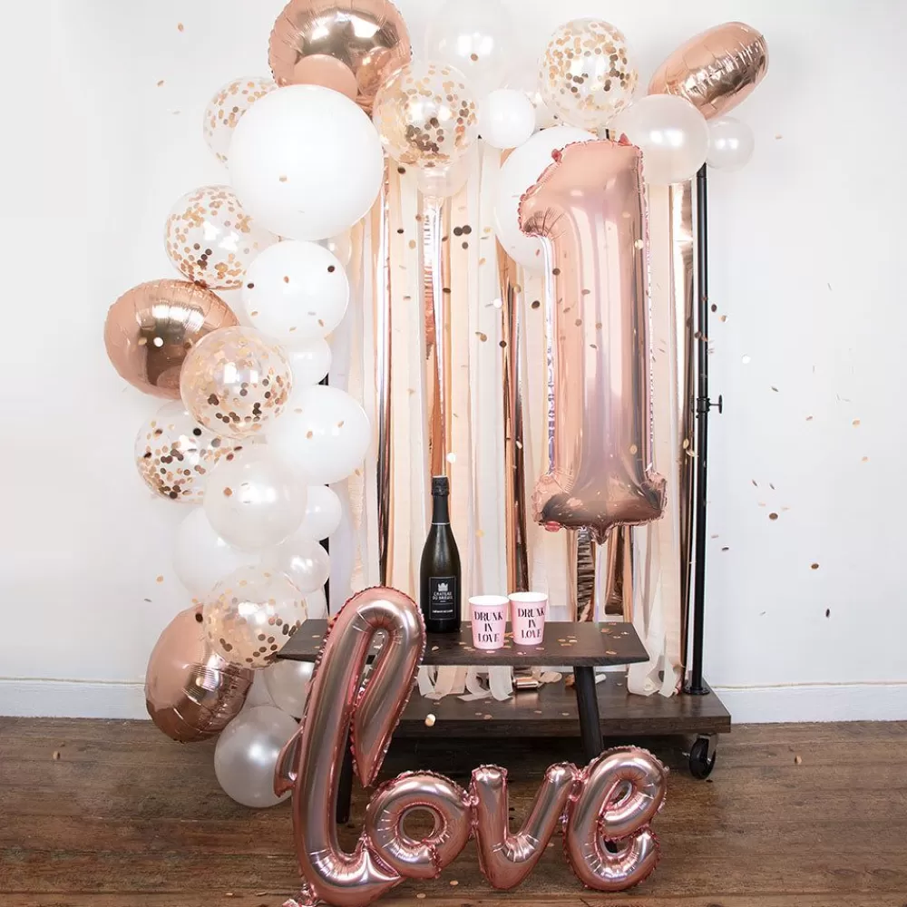 Clearance Giant Helium Balloon - Rose Gold Number Balloon Number Balloons