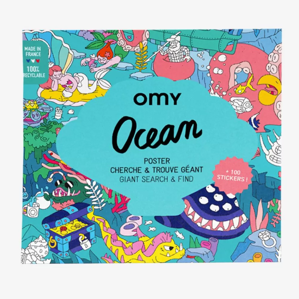 Clearance Giant Ocean Poster With Stickers Stickers And Stickers