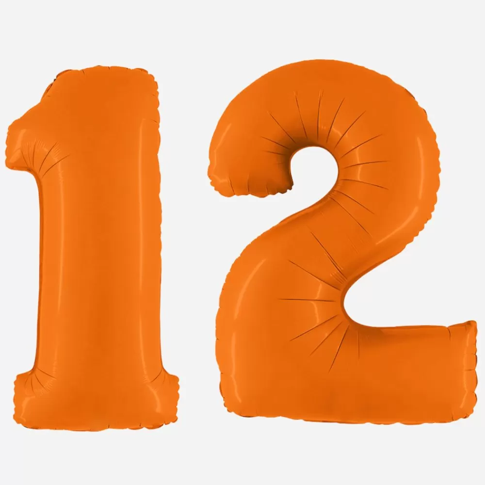 Discount Giant Orange Number Balloon Number Balloons