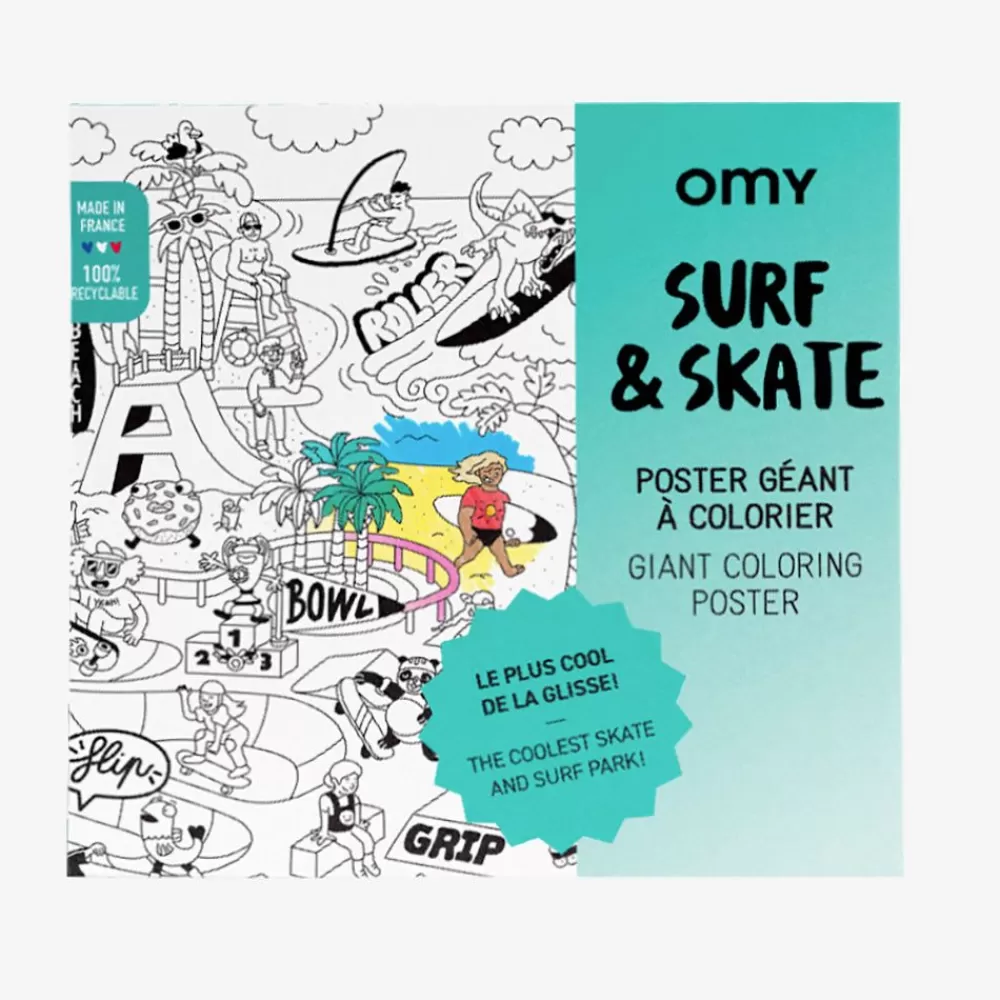 Sale Giant Surf & Skate Poster Coloring Pages