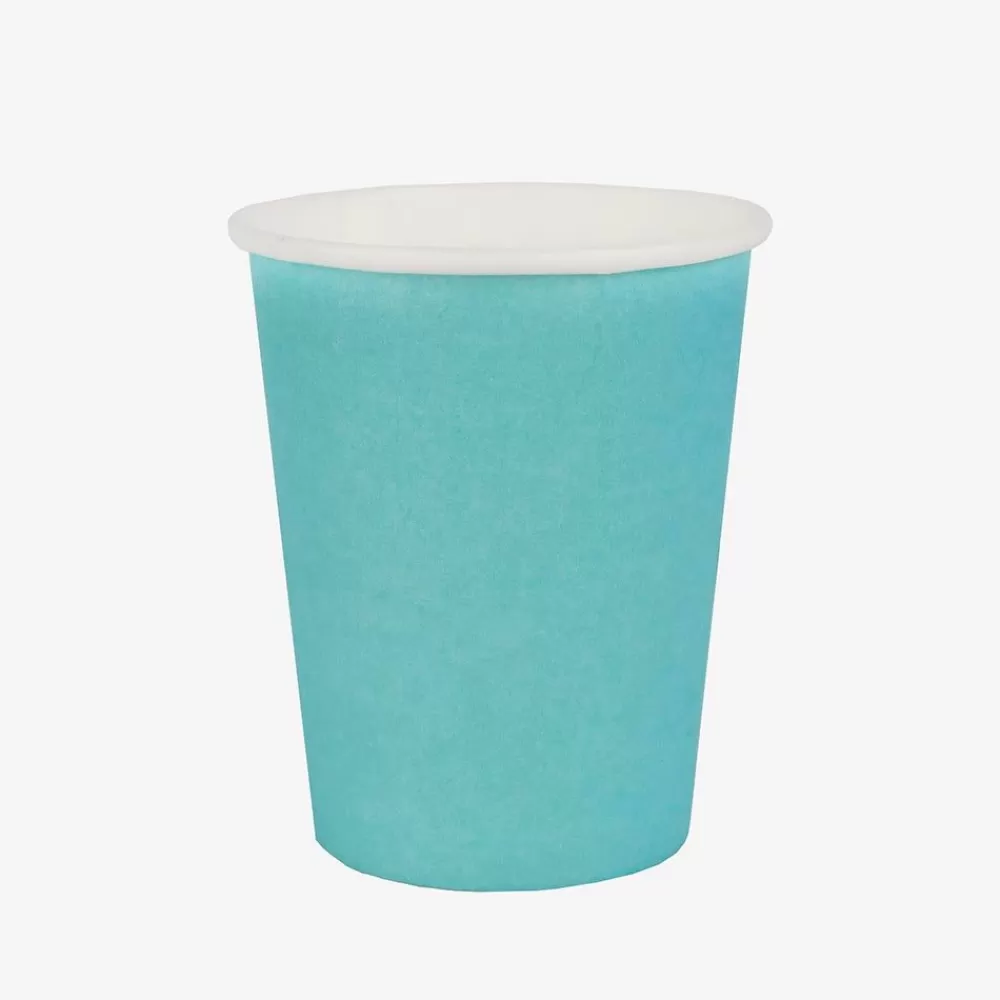 Shop Gobelet Carton : 10 Gobelets Turquoise Cups