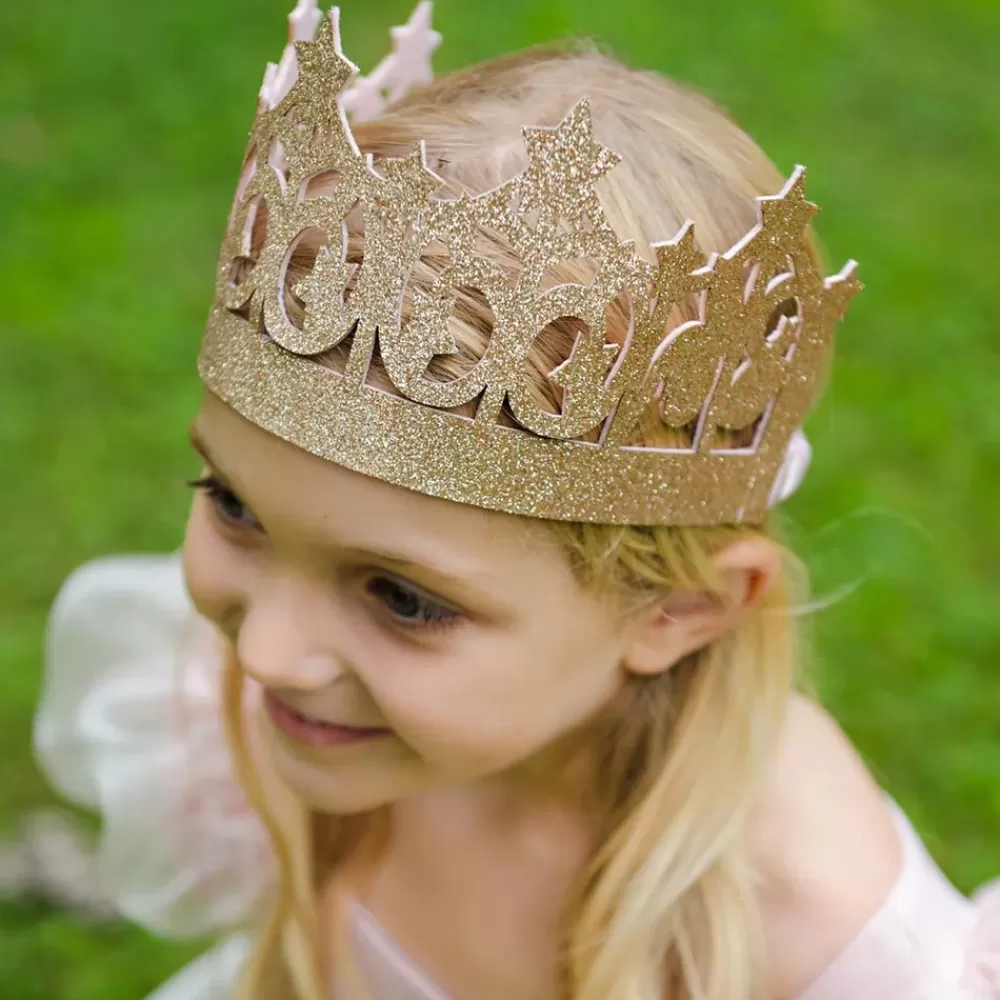 Hot Gold Glitter Crown Beans And Crowns