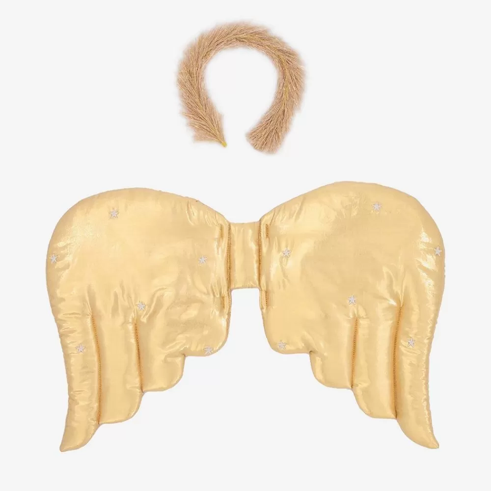 Sale Golden Angel Wings And Headband Costumes