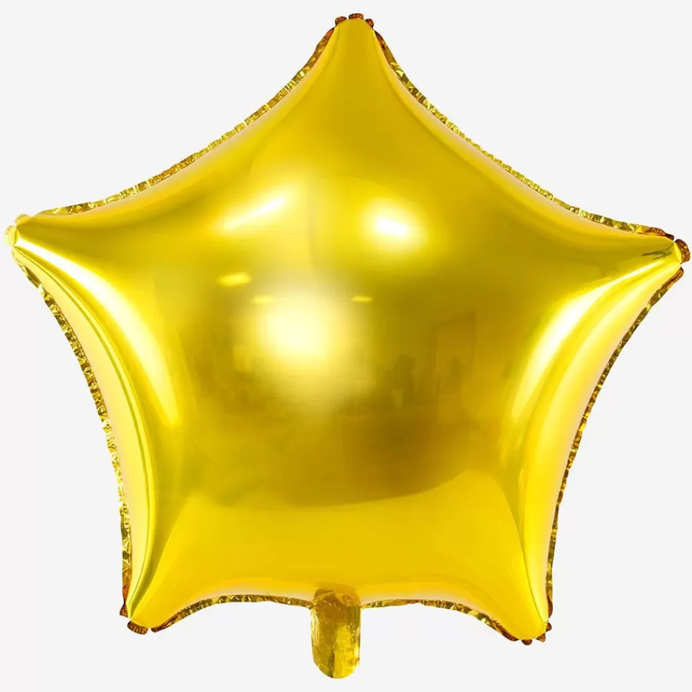 Flash Sale Golden Star Balloon Shaped Helium Balloons