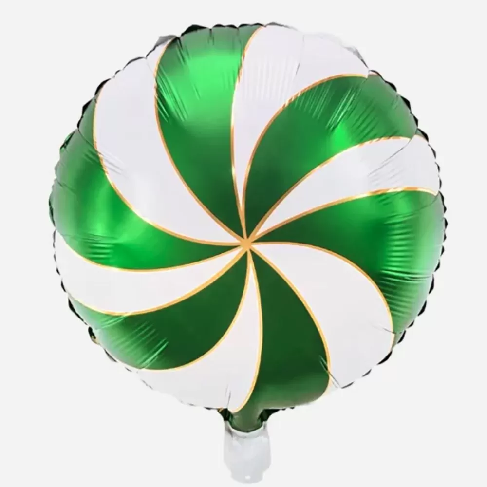 Online Green Candy Balloon Shaped Helium Balloons