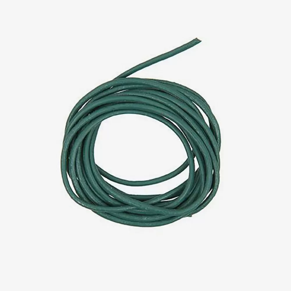 New Green Leather Cord Beads