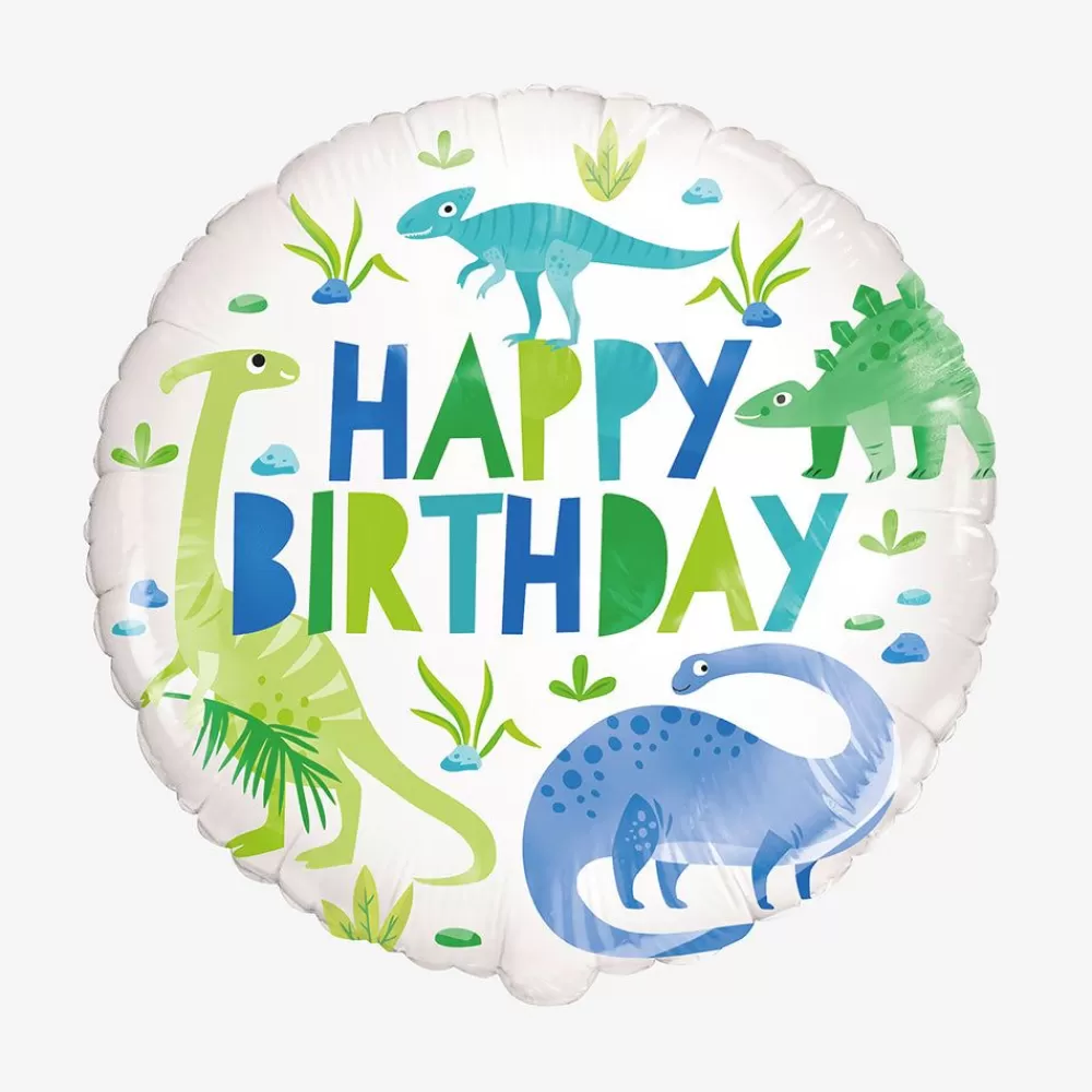 Shop Happy Birthday Dinosaur Balloon Shaped Helium Balloons