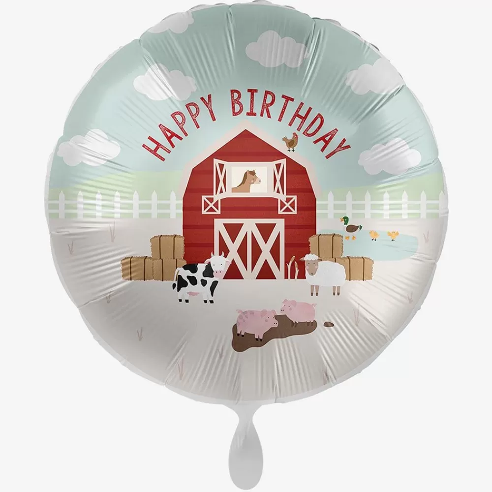 Shop Happy Birthday Farm Animals Balloon Shaped Helium Balloons