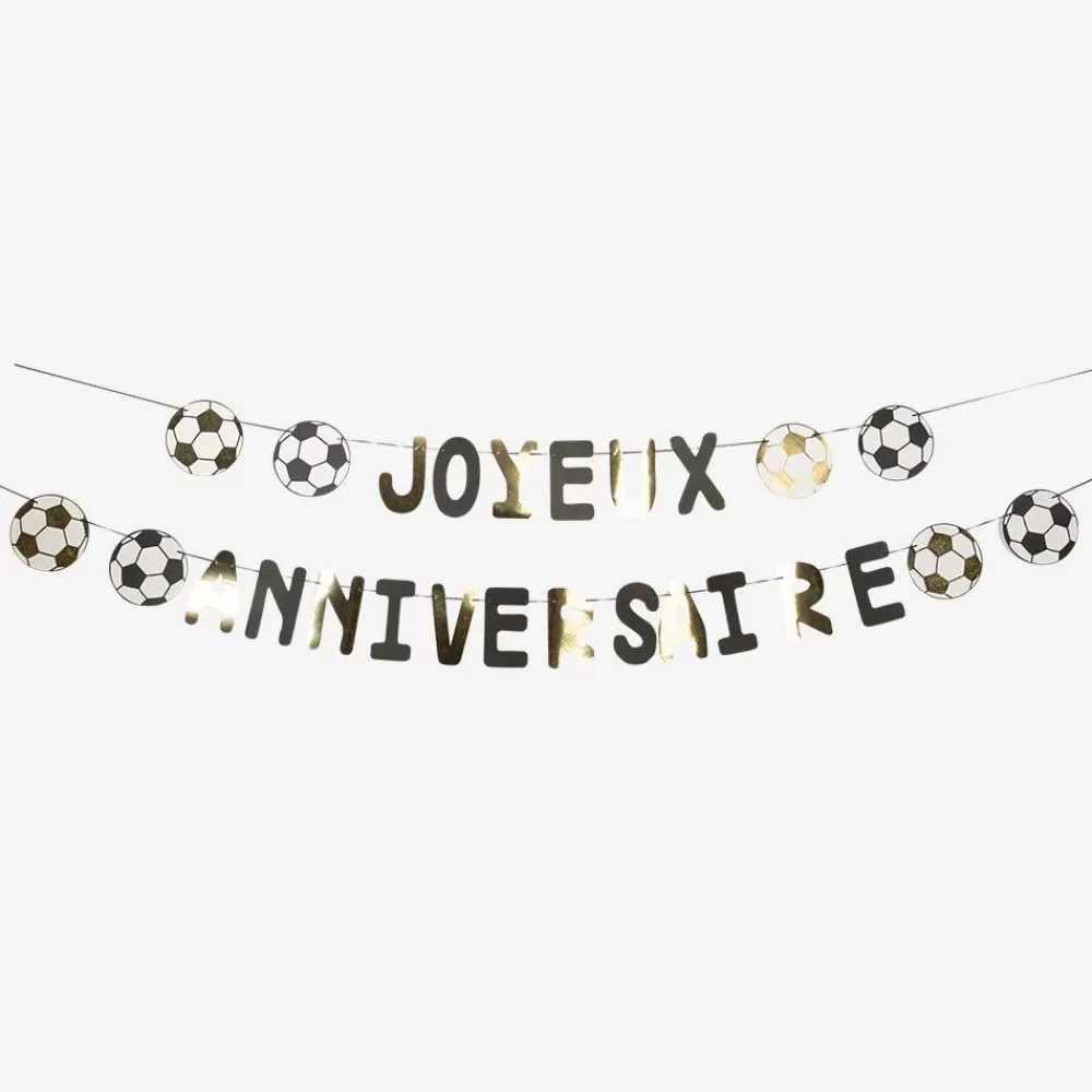 Outlet Happy Birthday Football Garland Garlands