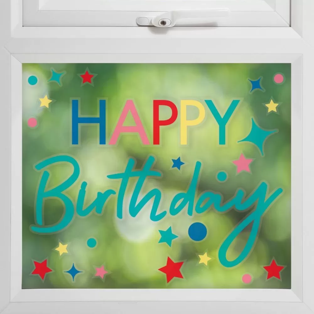 Shop Happy Birthday Multico Window Stickers Stickers And Stickers