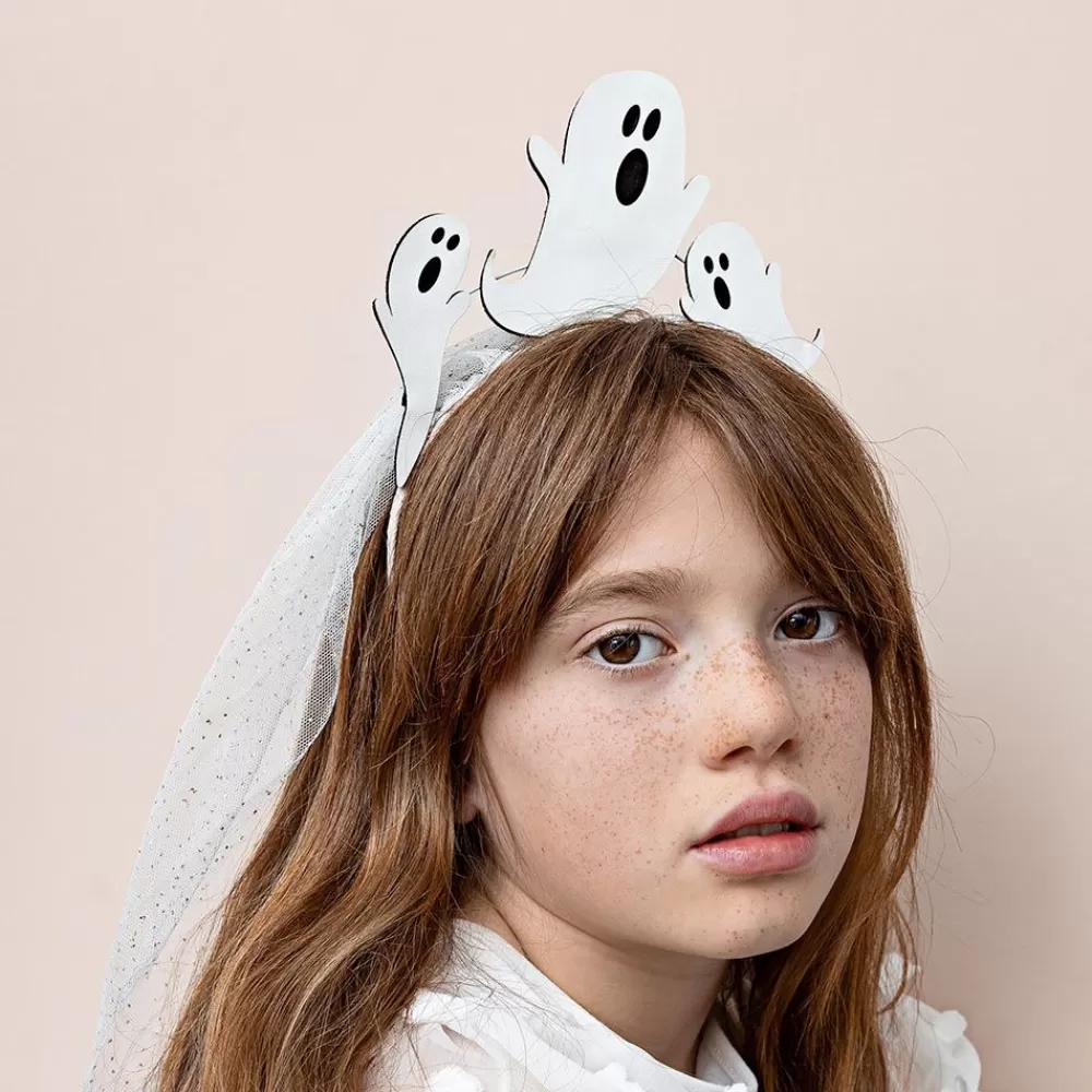 Clearance Headband With Ghost Veil Costumes