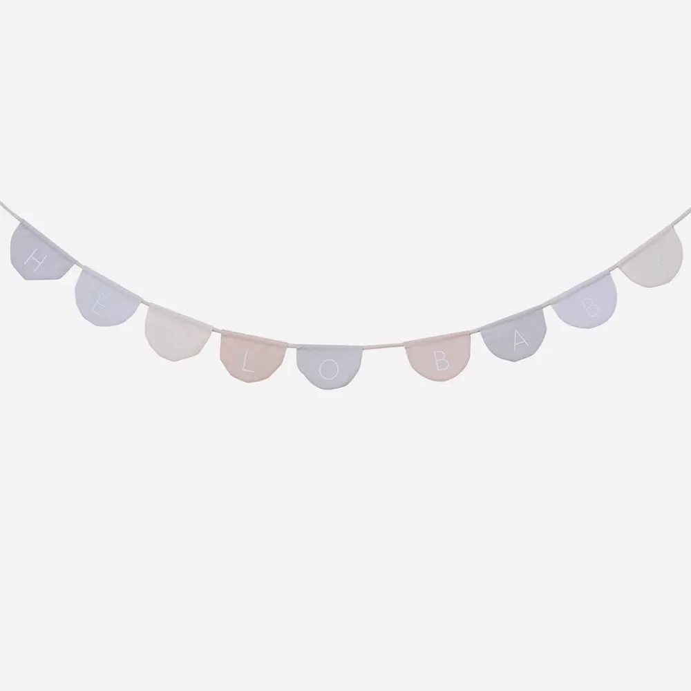 Store Hello Baby Fabric Pennant Garland Garlands