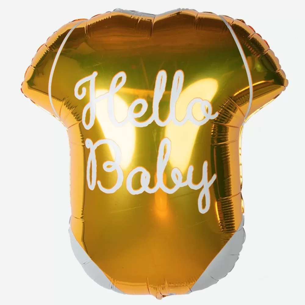 Discount Hello Baby Gold Body Balloon Shaped Helium Balloons