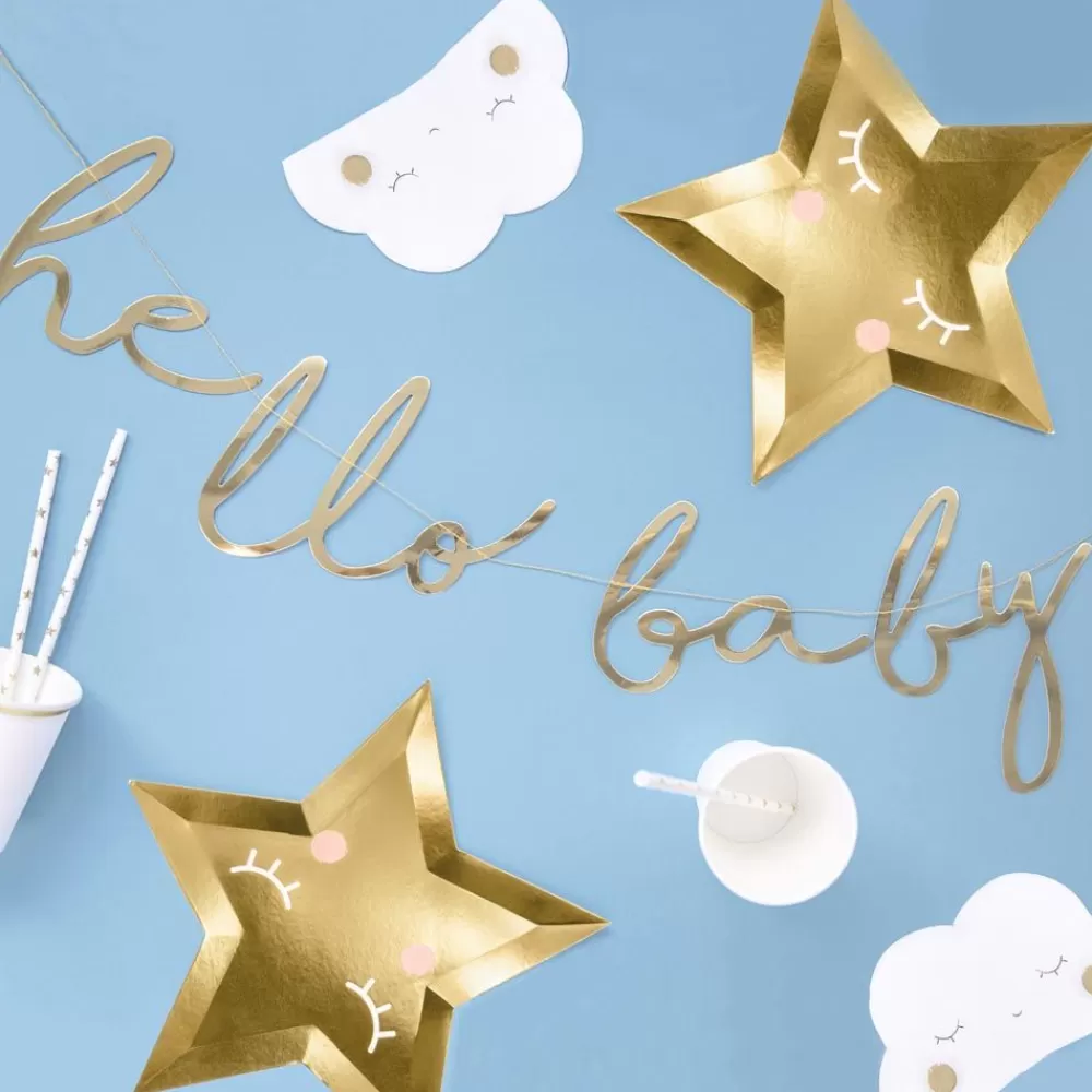 Shop Hello Baby Golden Garland Garlands