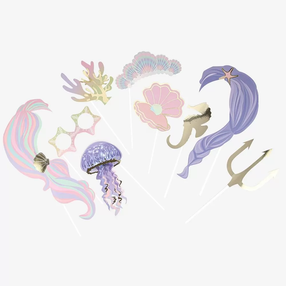 Store Iridescent Mermaid Photobooth Kit Photobooth