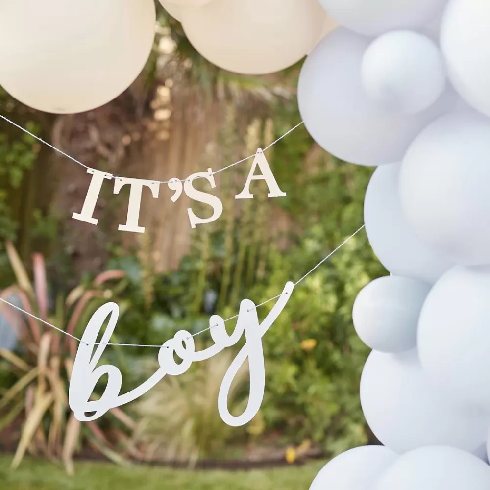 Cheap It'S A Boy Wooden Garland Garlands