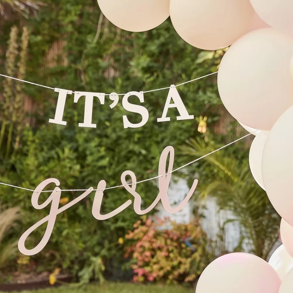 Cheap It'S A Girl Wooden Garland Garlands