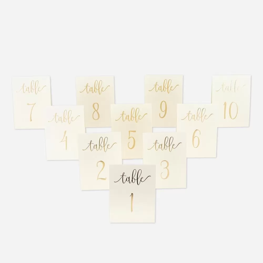 Fashion Ivory Table Mark (10) Place Marks