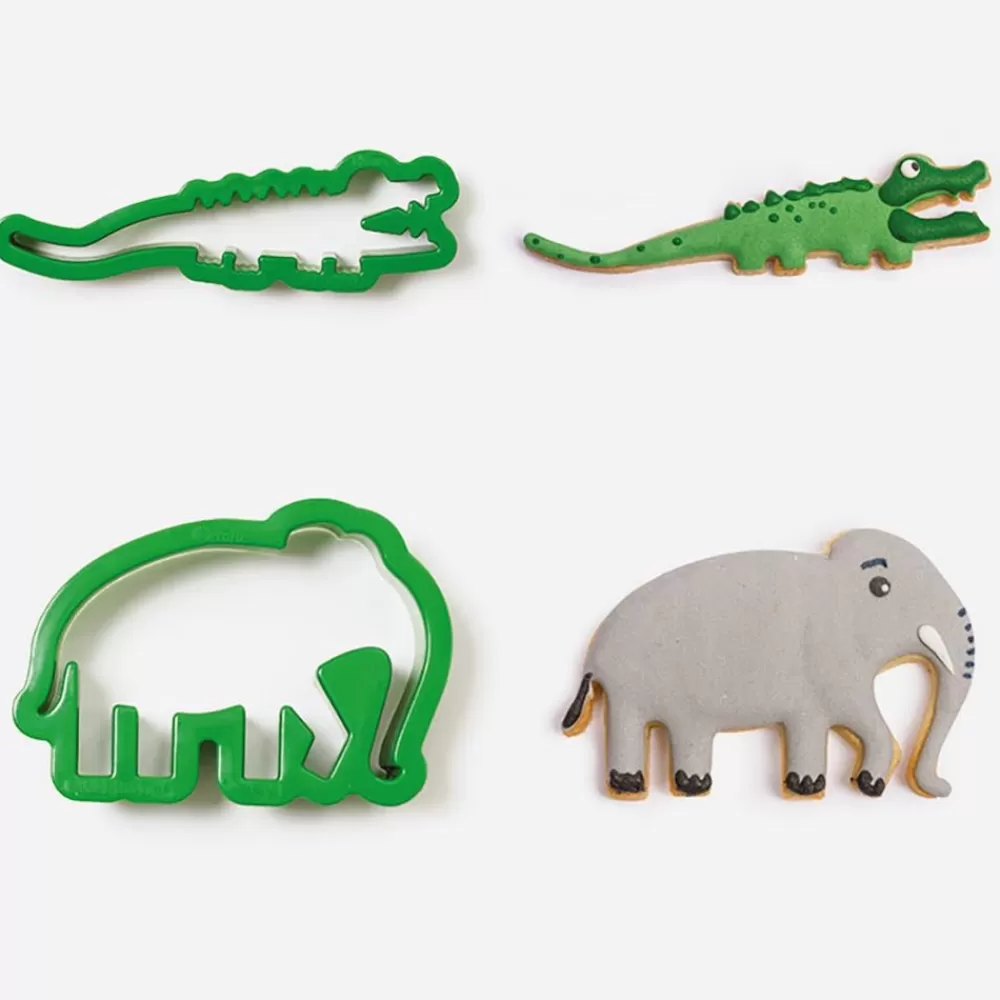 New Jungle Cookie Cutter (2) Piece Holders And Cutters