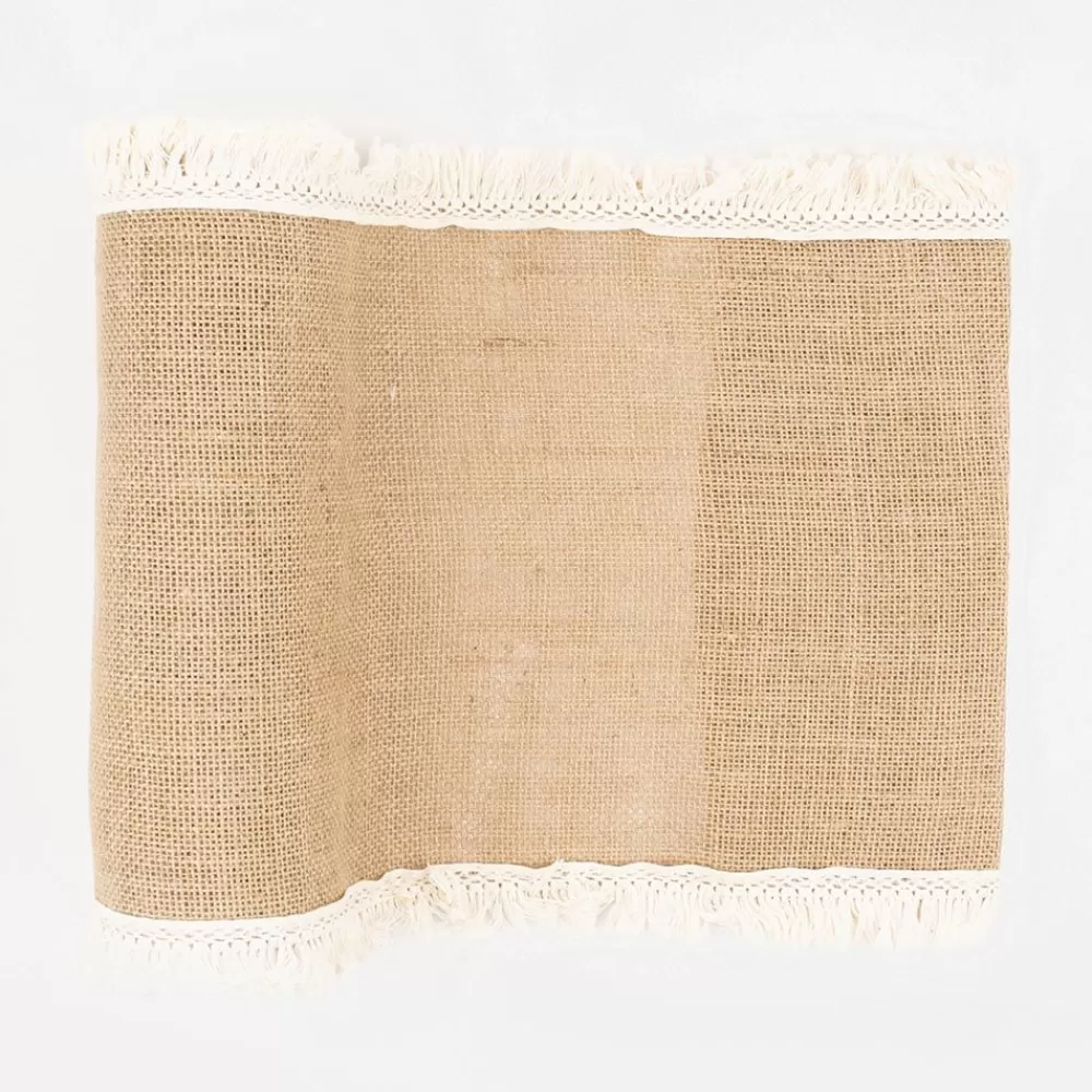 Best Jute And Fringe Table Runner Tablecloths & Table Runners