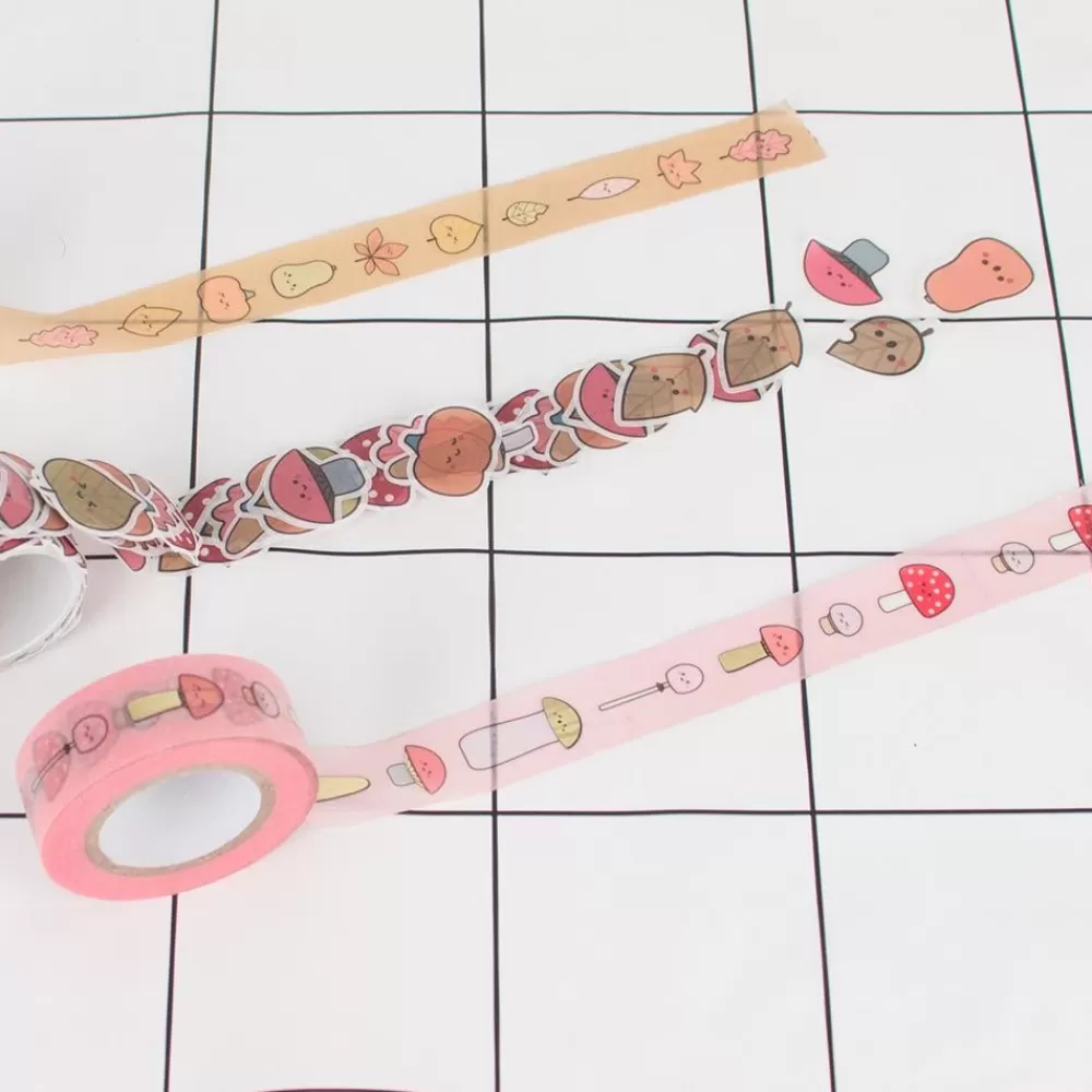 New Kawaii Mushroom Masking Tape Masking Tape