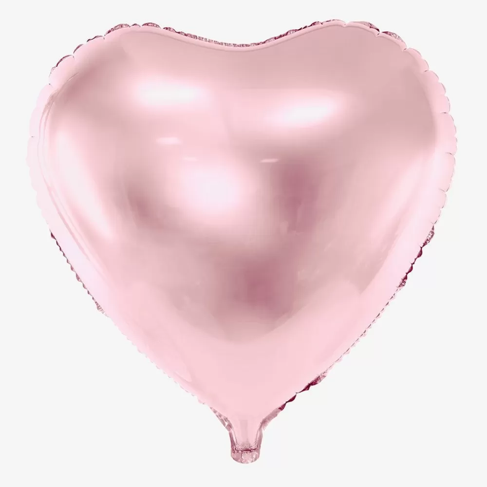 Cheap Large Light Pink Heart Helium Balloon Shaped Helium Balloons