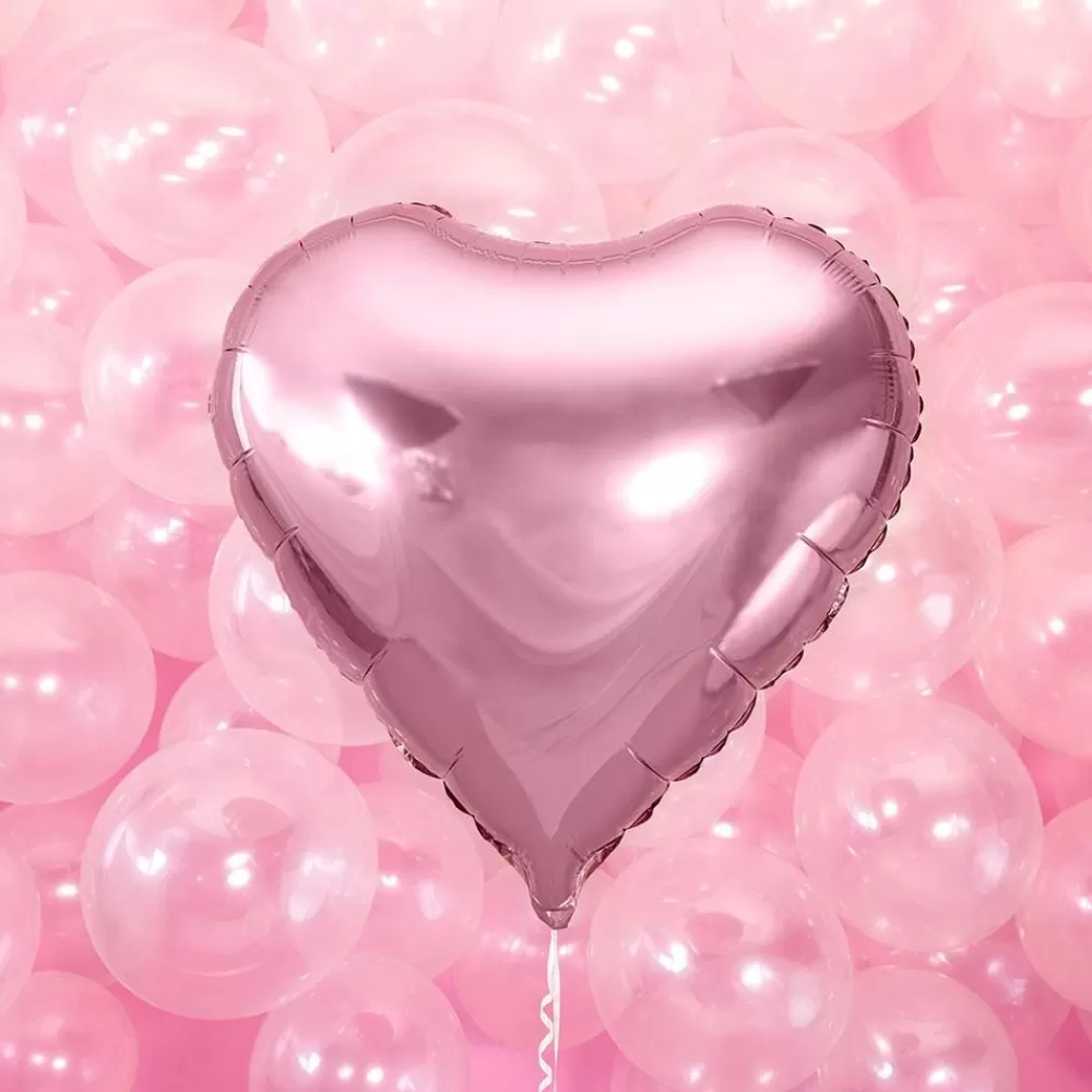 Cheap Large Light Pink Heart Helium Balloon Shaped Helium Balloons