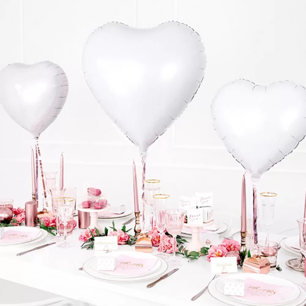 Discount Large White Heart Helium Balloon Shaped Helium Balloons