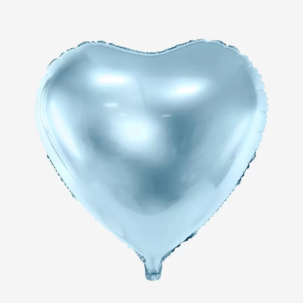 Hot Light Blue Heart Helium Balloon Shaped Helium Balloons