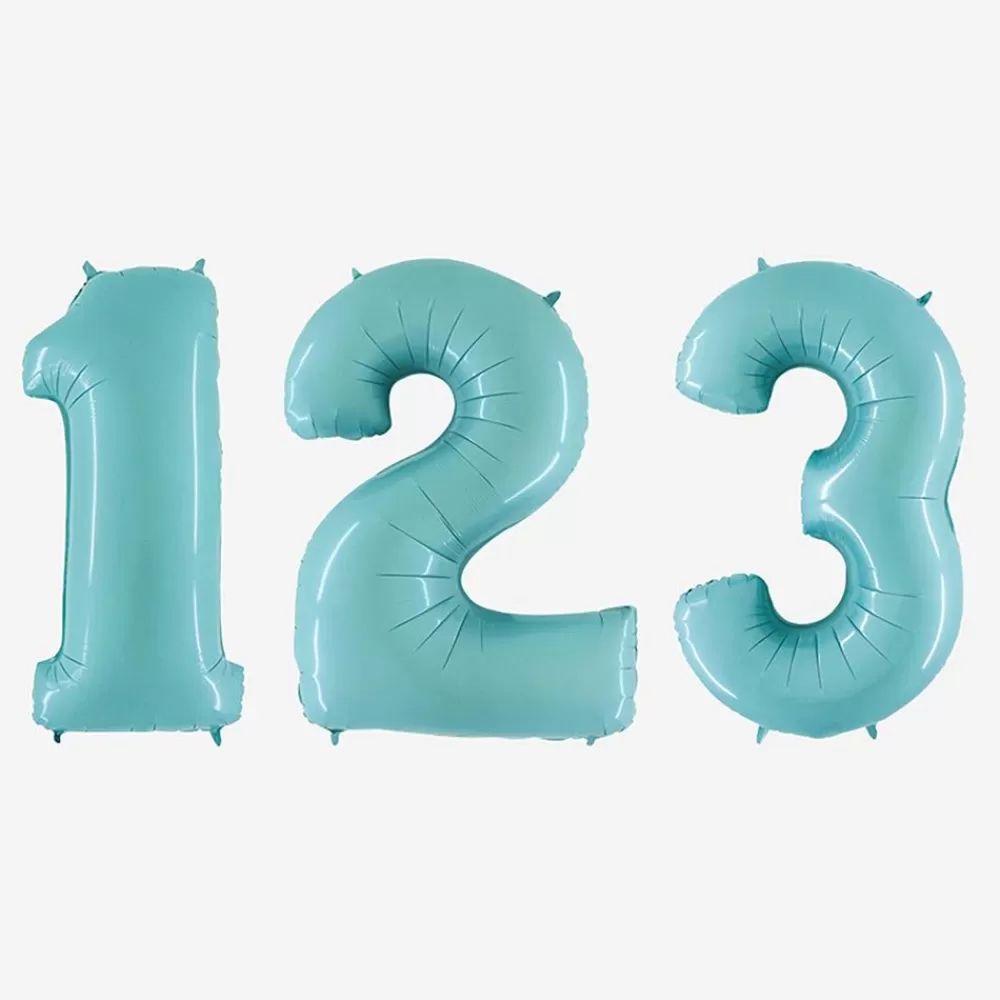 Outlet Light Blue Number Balloon (Small Size) Number Balloons