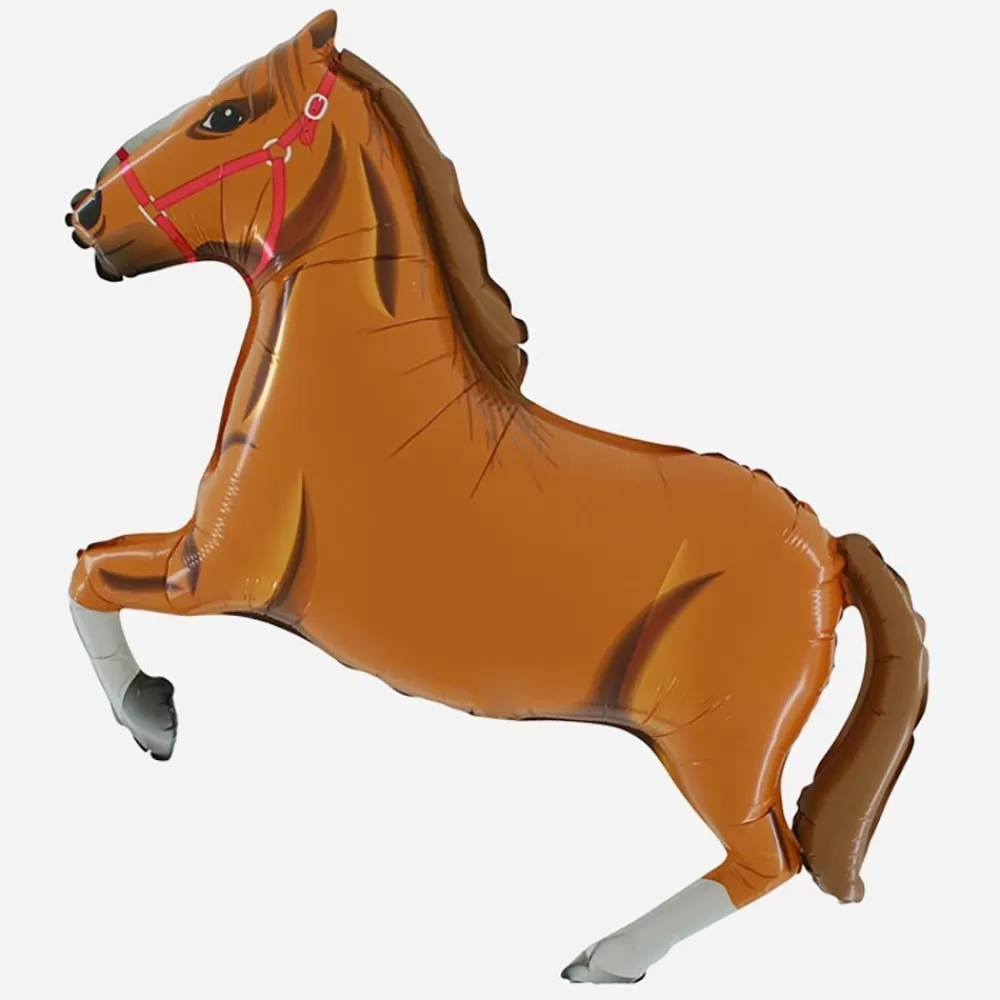 New Light Brown Horse Balloon Shaped Helium Balloons