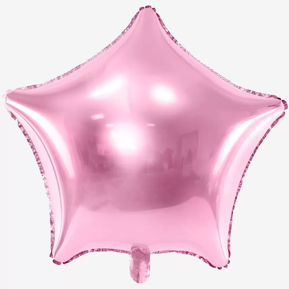 Clearance Light Pink Star Balloon Shaped Helium Balloons