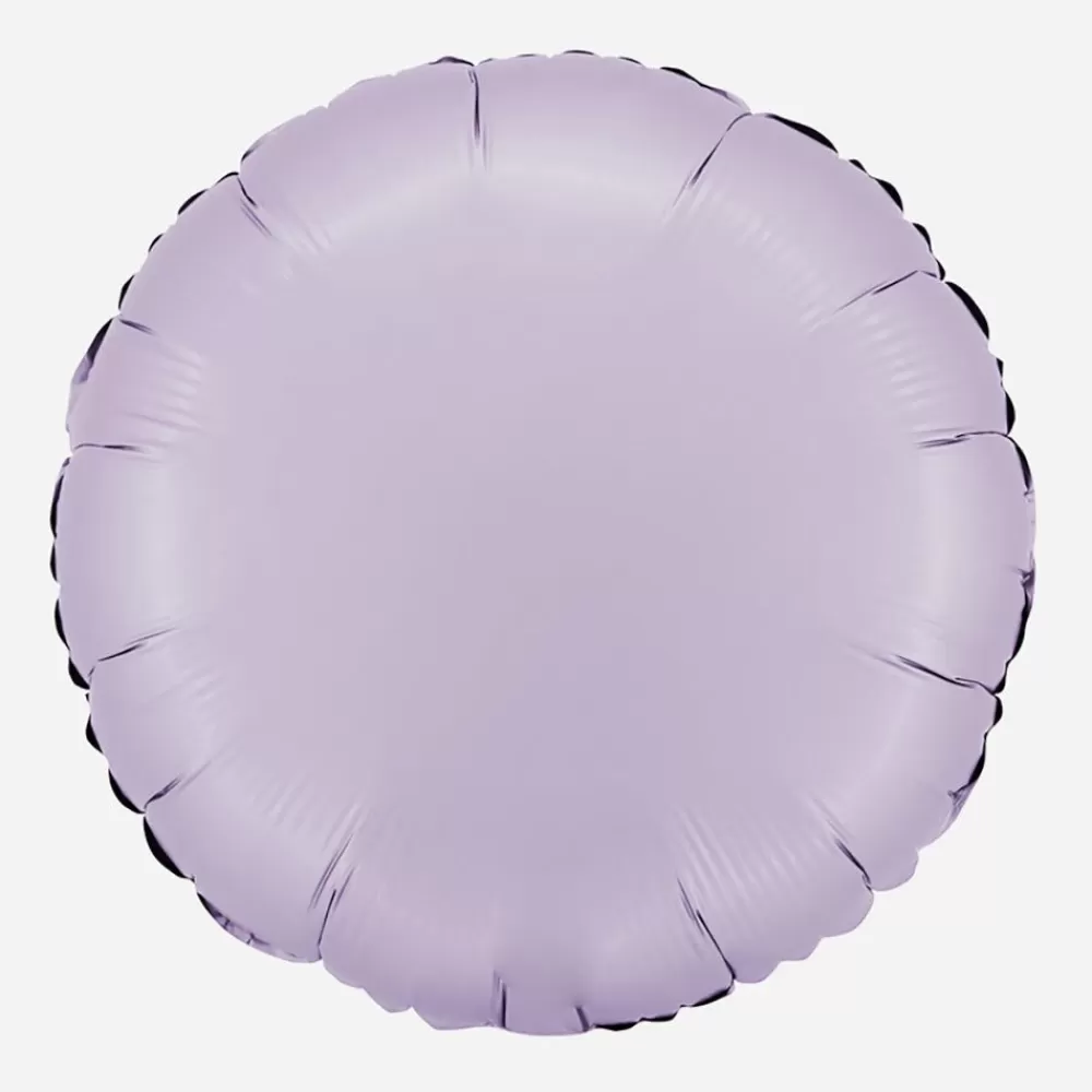 Flash Sale Lilac Satin Pastille Balloon Shaped Helium Balloons