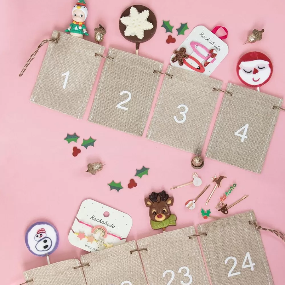 Clearance Linen Advent Garland Garlands