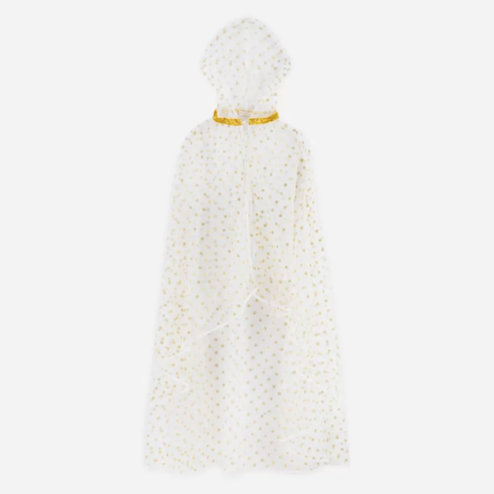 New Long Fairy Cape With Golden Polka Dots Costumes