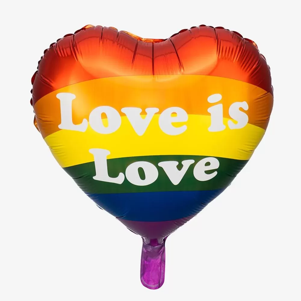 Sale Love Is Love Heart Balloon Shaped Helium Balloons