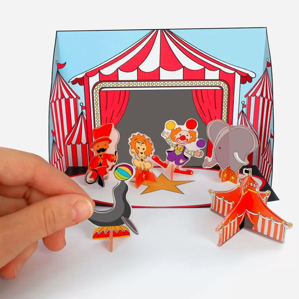 New Magic Plastic 3D Circus Decor Coloring Pages