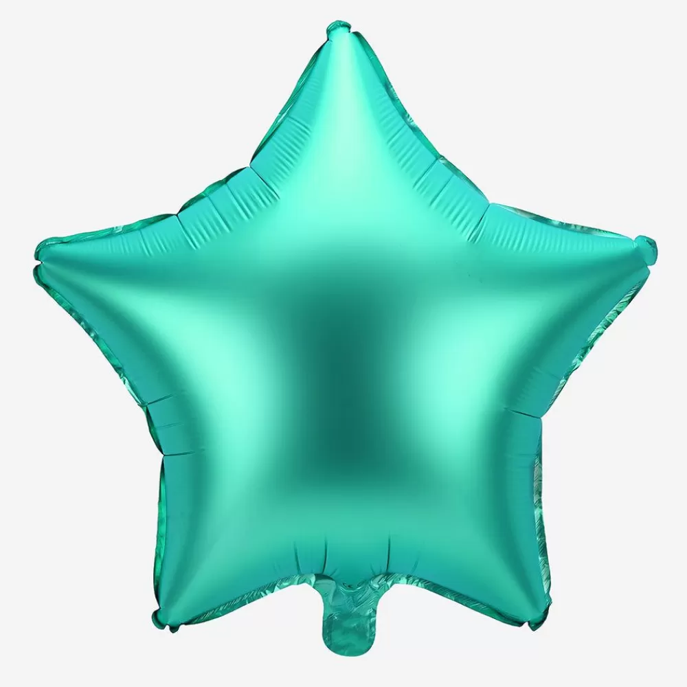 Cheap Matte Green Star Balloon Shaped Helium Balloons