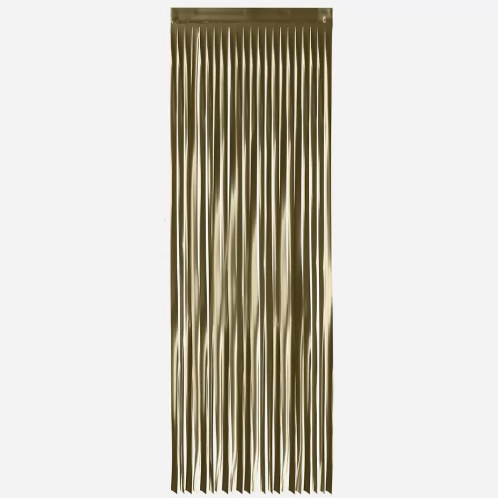 Store Matte Lame Curtain - Gold Wall Decorations