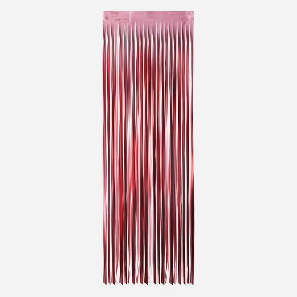 Outlet Matte Lame Curtain - Pink Wall Decorations