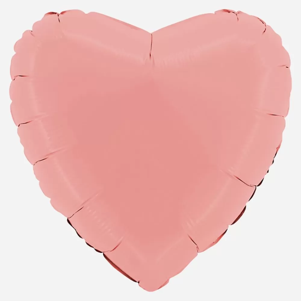 Clearance Matte Pink Heart Balloon Shaped Helium Balloons