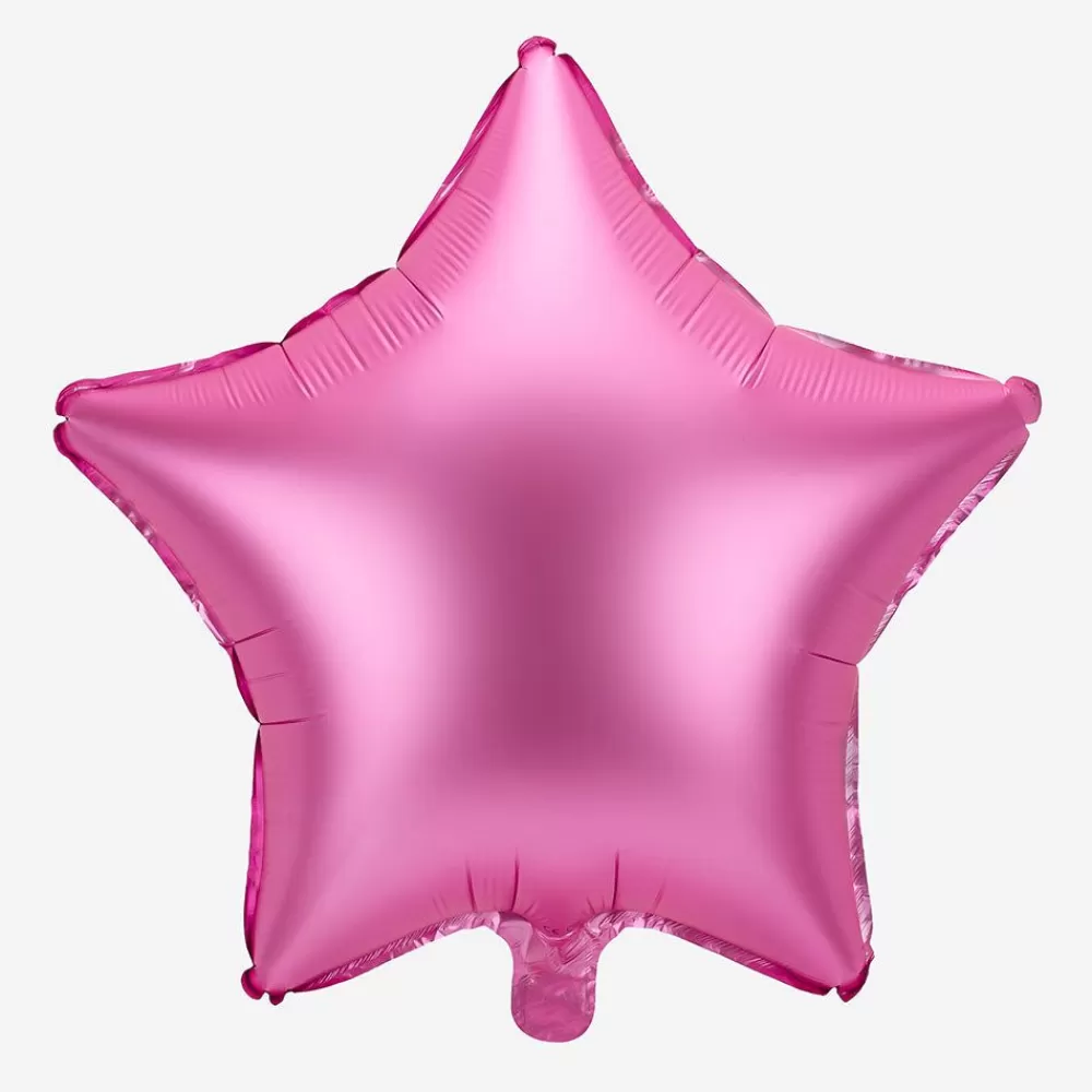 Sale Matte Pink Star Balloon Shaped Helium Balloons