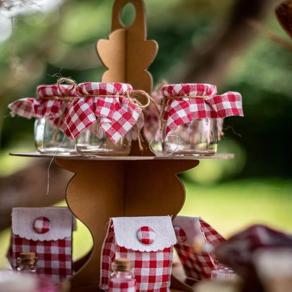 Best Mini Gingham Glass Jar Dishes & Centerpieces